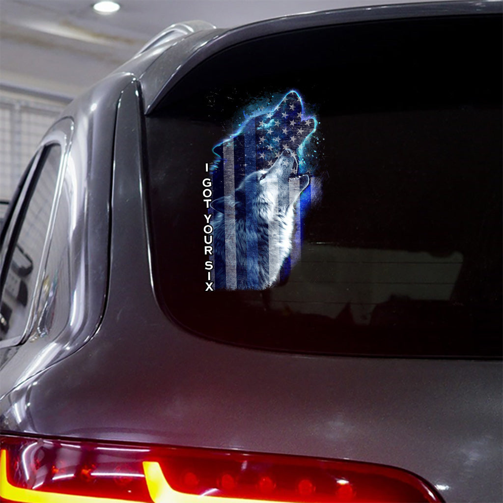 Je vous couvre - Autocollant complet pour policier du jour de l'indépendance