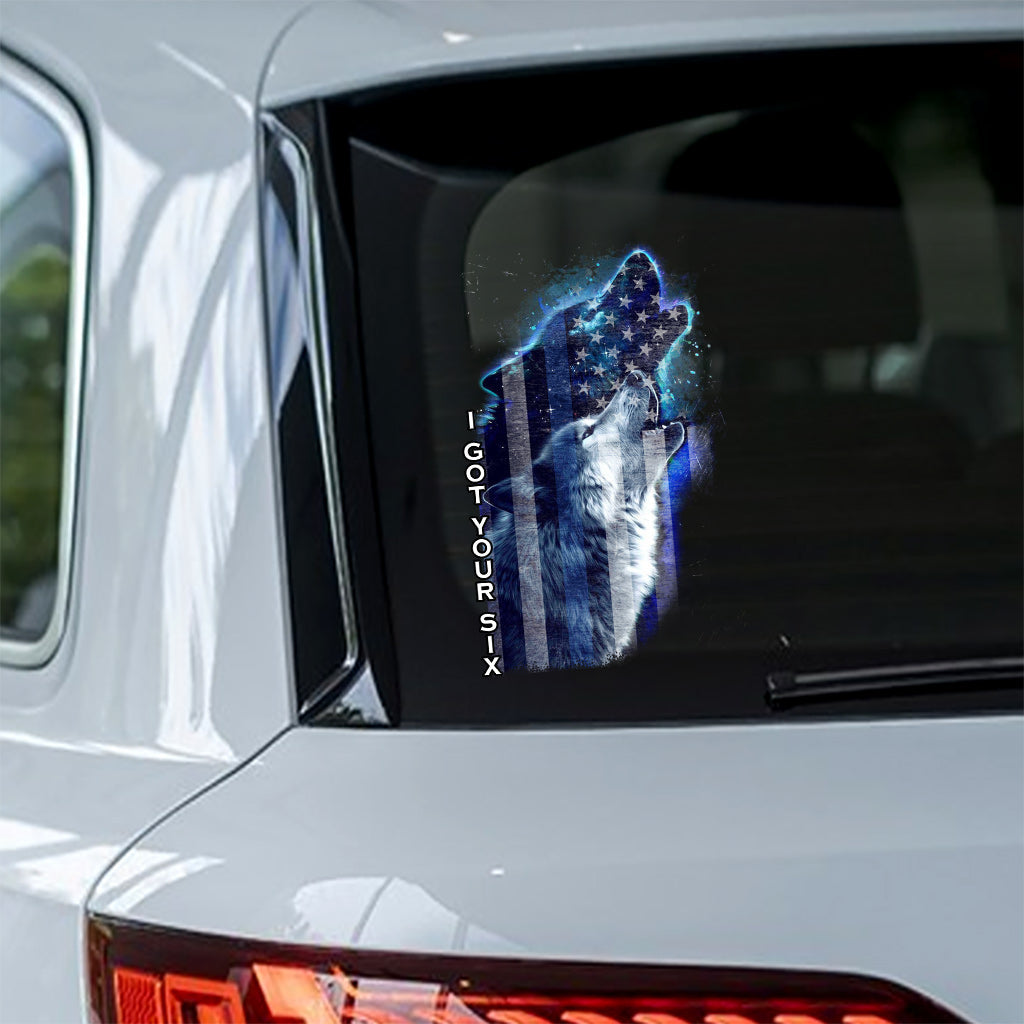 Je vous couvre - Autocollant complet pour policier du jour de l'indépendance