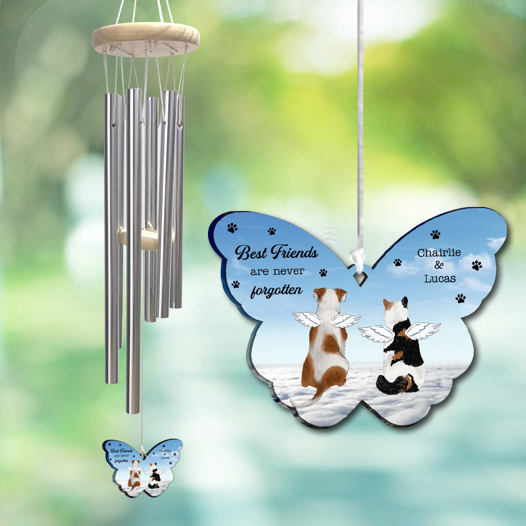 Best Friends Are Never Forgotten - Personalized Dog Wind Chime
