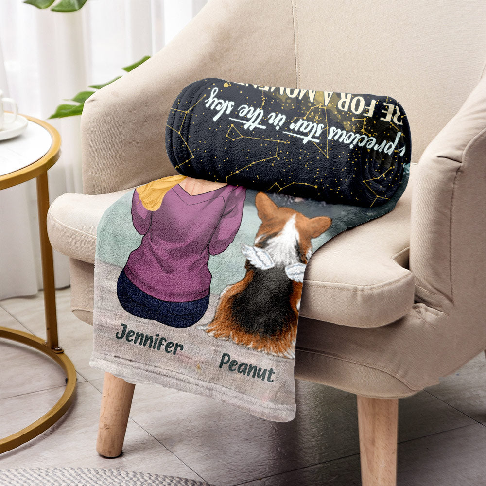 Ma précieuse étoile dans le ciel - Couverture personnalisée pour chien