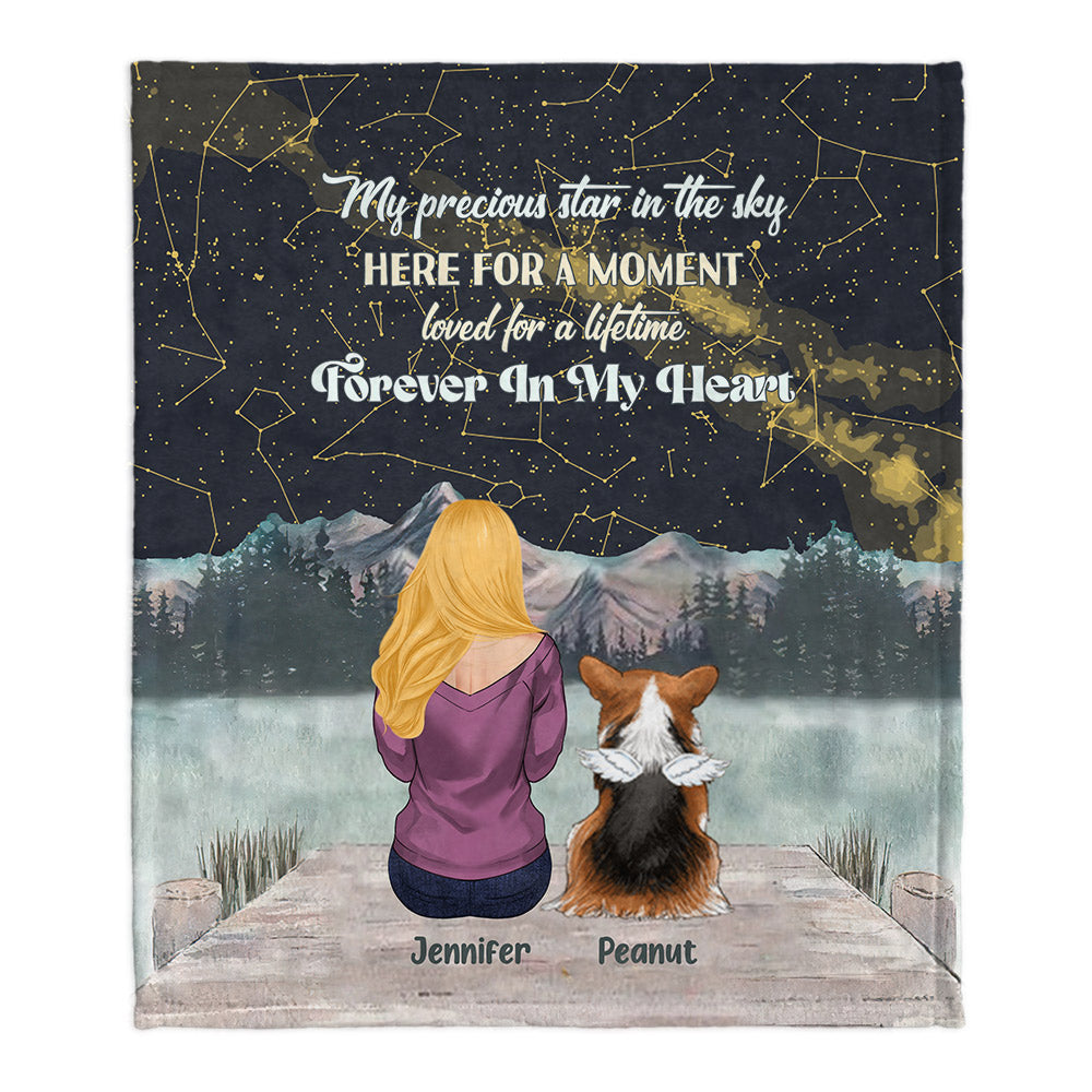 Ma précieuse étoile dans le ciel - Couverture personnalisée pour chien