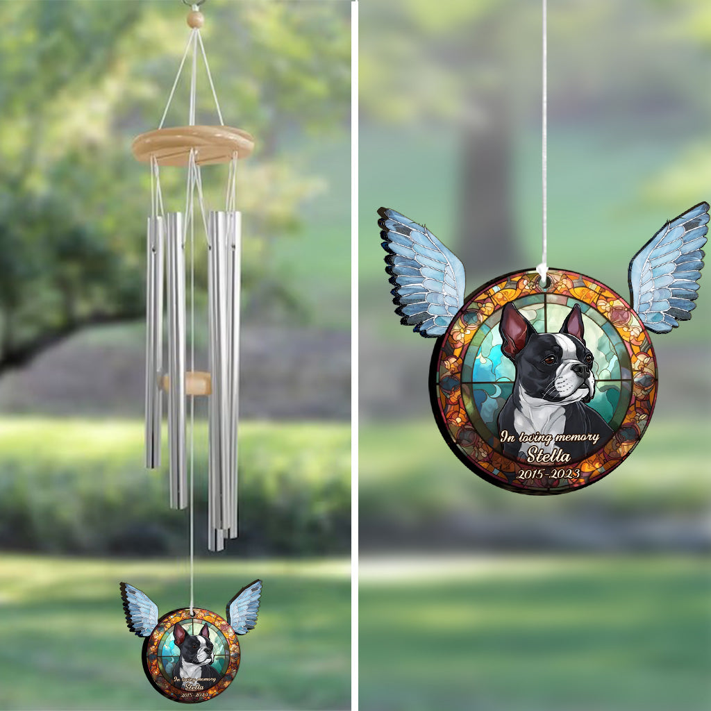 Mon ange - Carillon éolien personnalisé pour chien