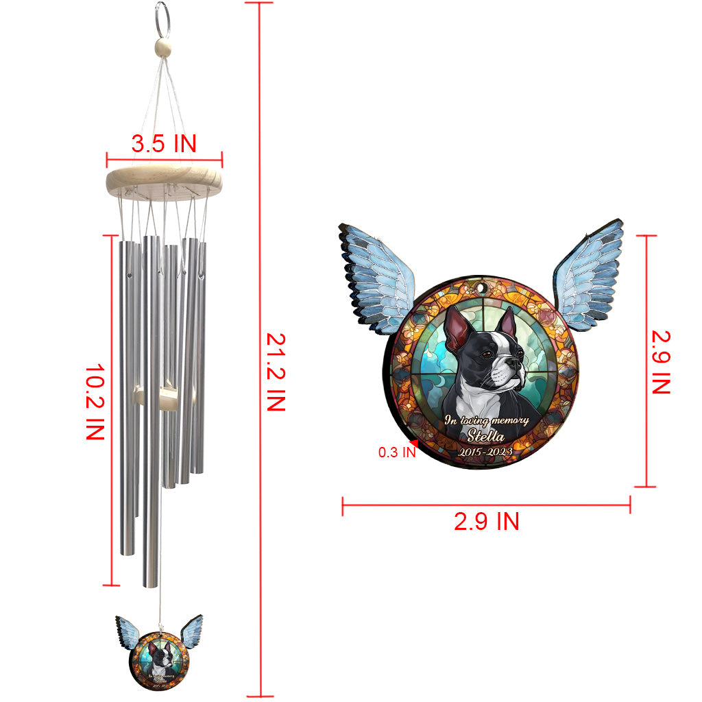 Mon ange - Carillon éolien personnalisé pour chien