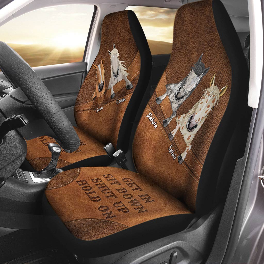 Get In Sit Down - Personalized Horse Seat covers
