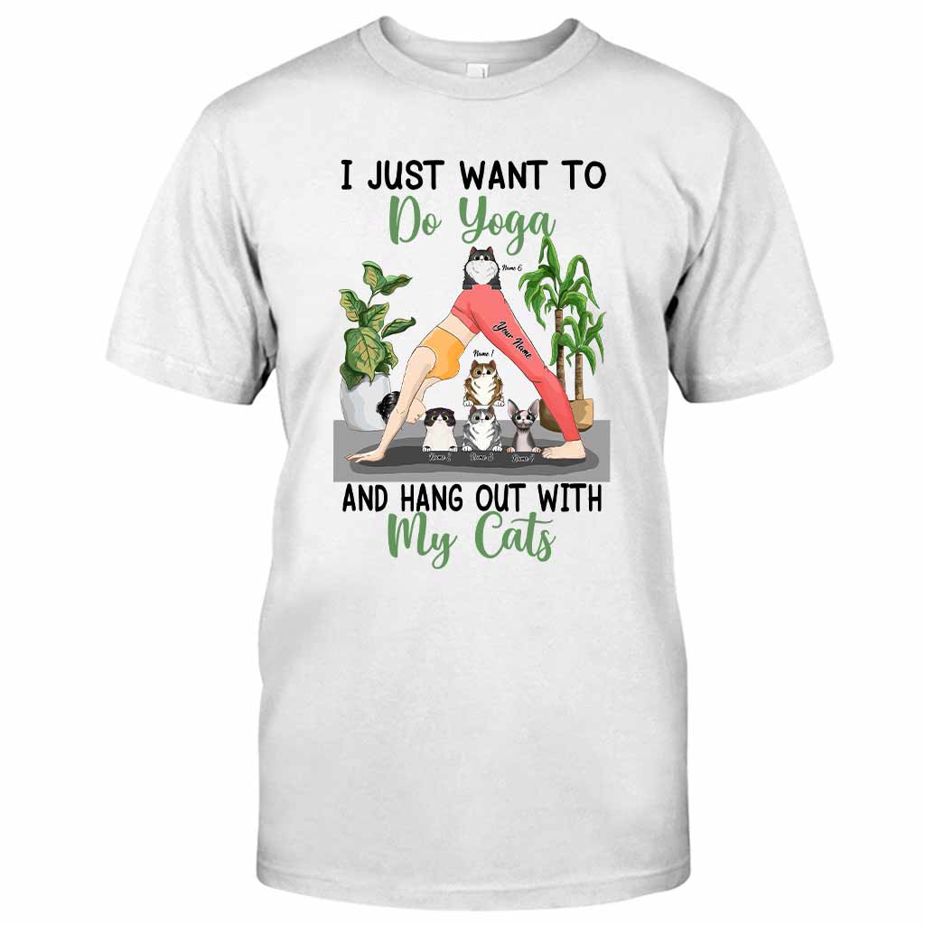 I Just Want To Hang Out With My Cats Personalized T-shirt And Hoodie
