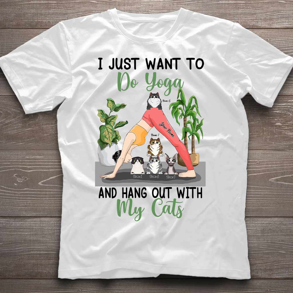 I Just Want To Hang Out With My Cats Personalized T-shirt And Hoodie