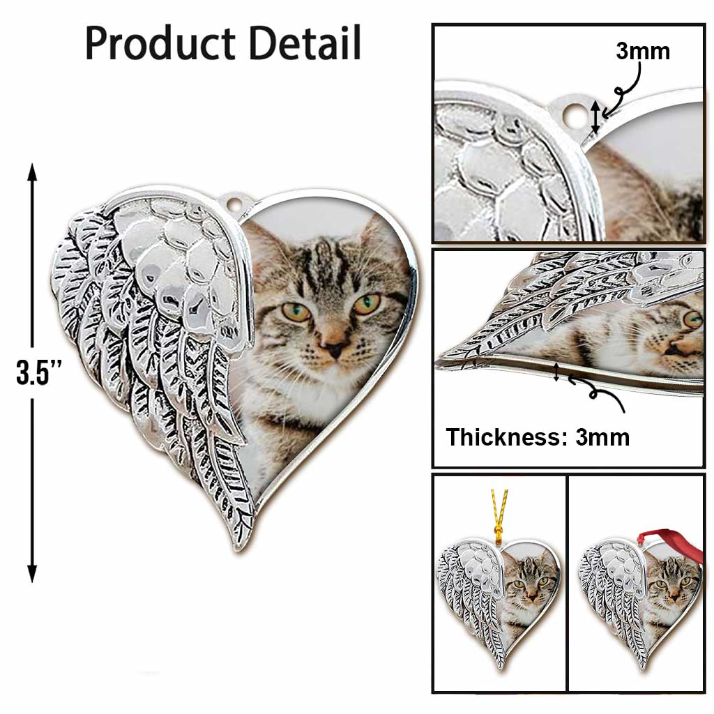 Tu étais mon bonjour préféré et mon au revoir le plus difficile - Ornement de Noël personnalisé en forme de chat (Imprimé des deux côtés)