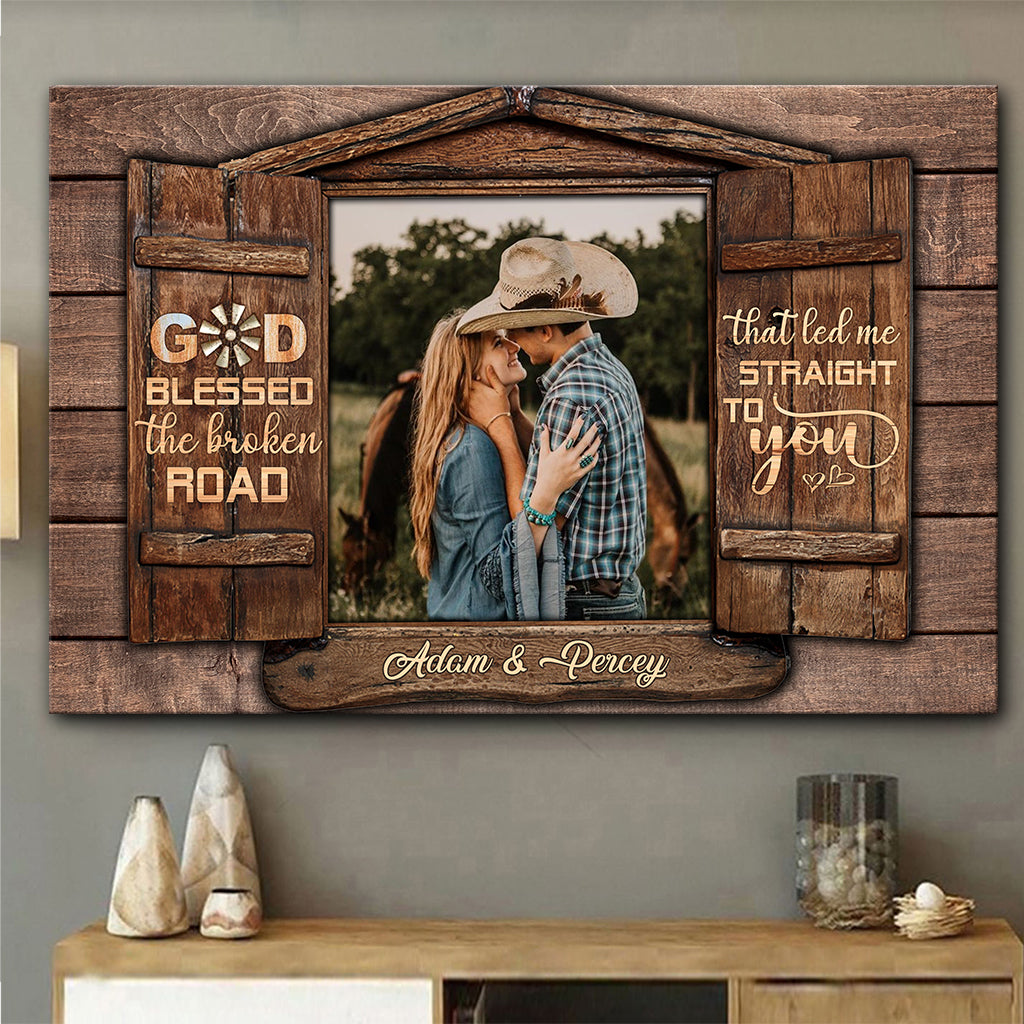 Home Is Wherever I'm With You - Personalized Couple Canvas And Poster