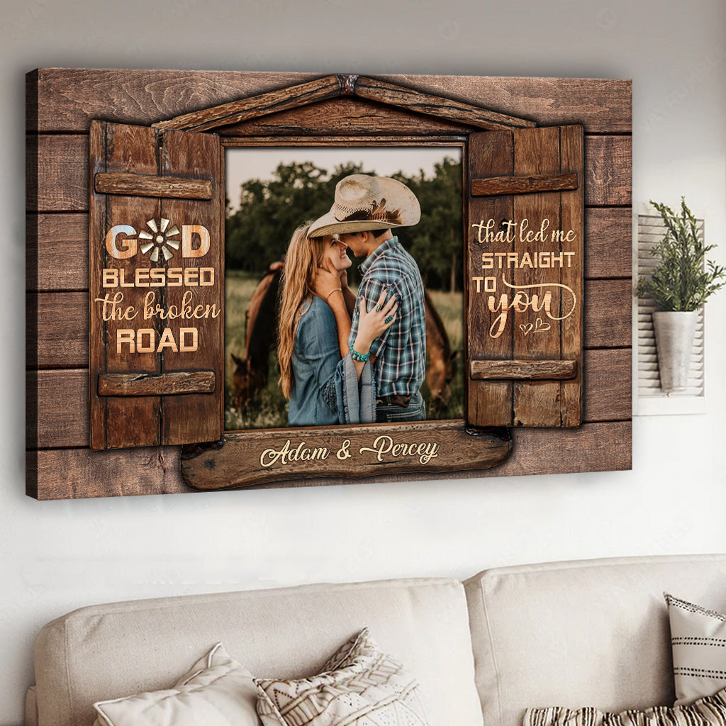 Home Is Wherever I'm With You - Personalized Couple Canvas And Poster