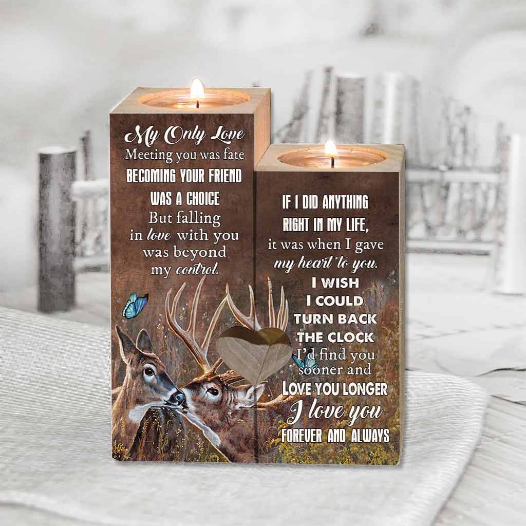 À mon amour Valentine - Bougeoir de chasse