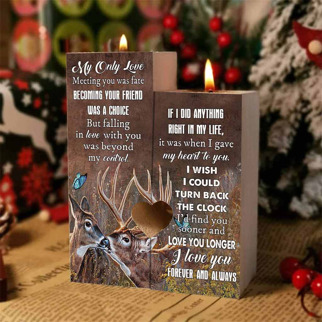 À mon amour Valentine - Bougeoir de chasse