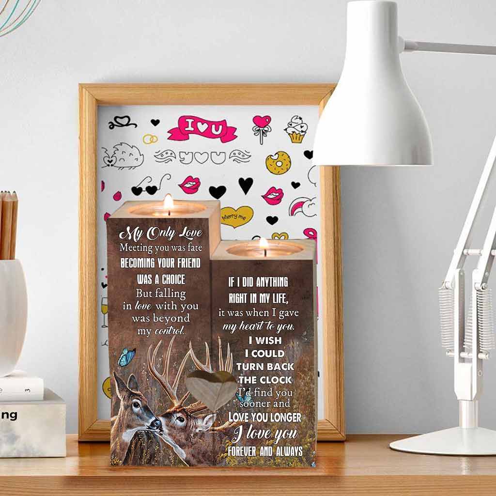 À mon amour Valentine - Bougeoir de chasse