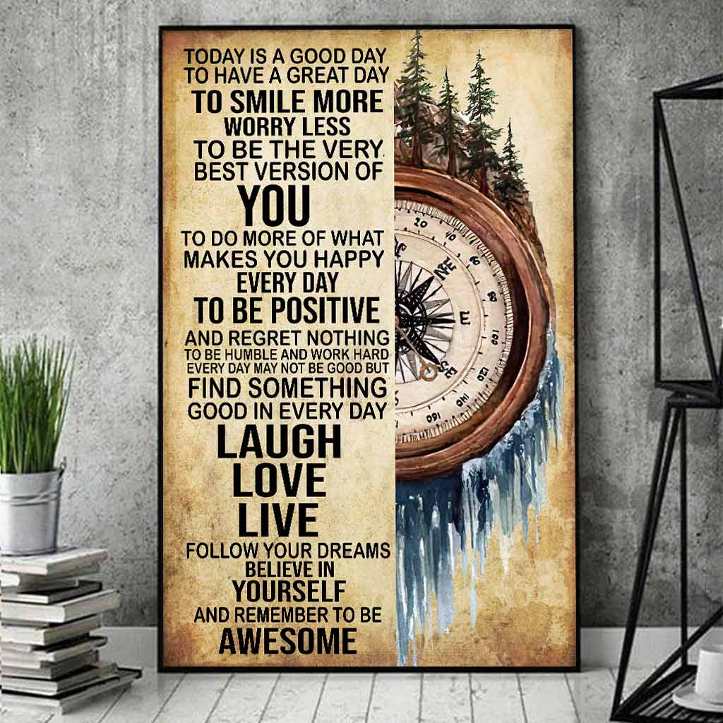 Aujourd'hui est une belle journée - Affiche de camping