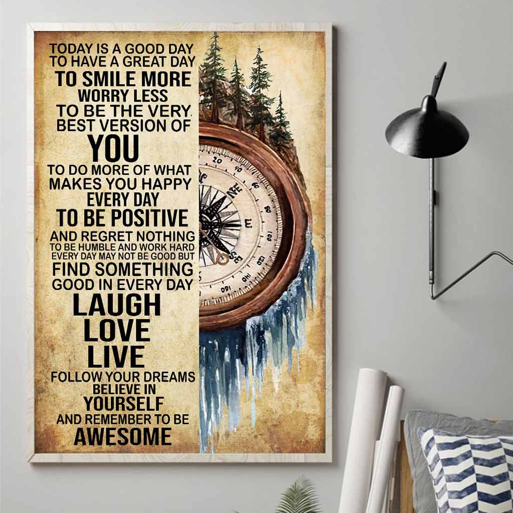 Aujourd'hui est une belle journée - Affiche de camping