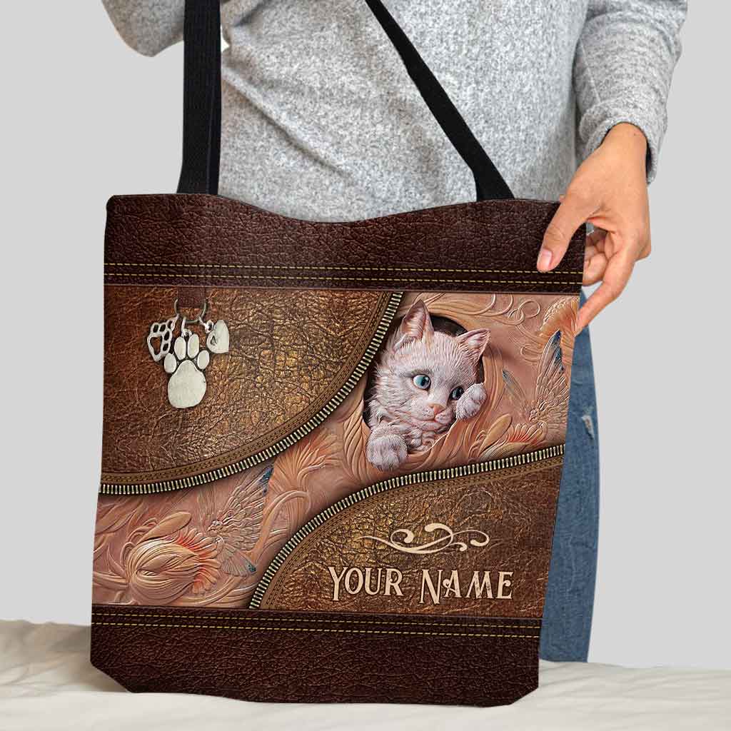 Sac fourre-tout personnalisé « J’aime les chats »