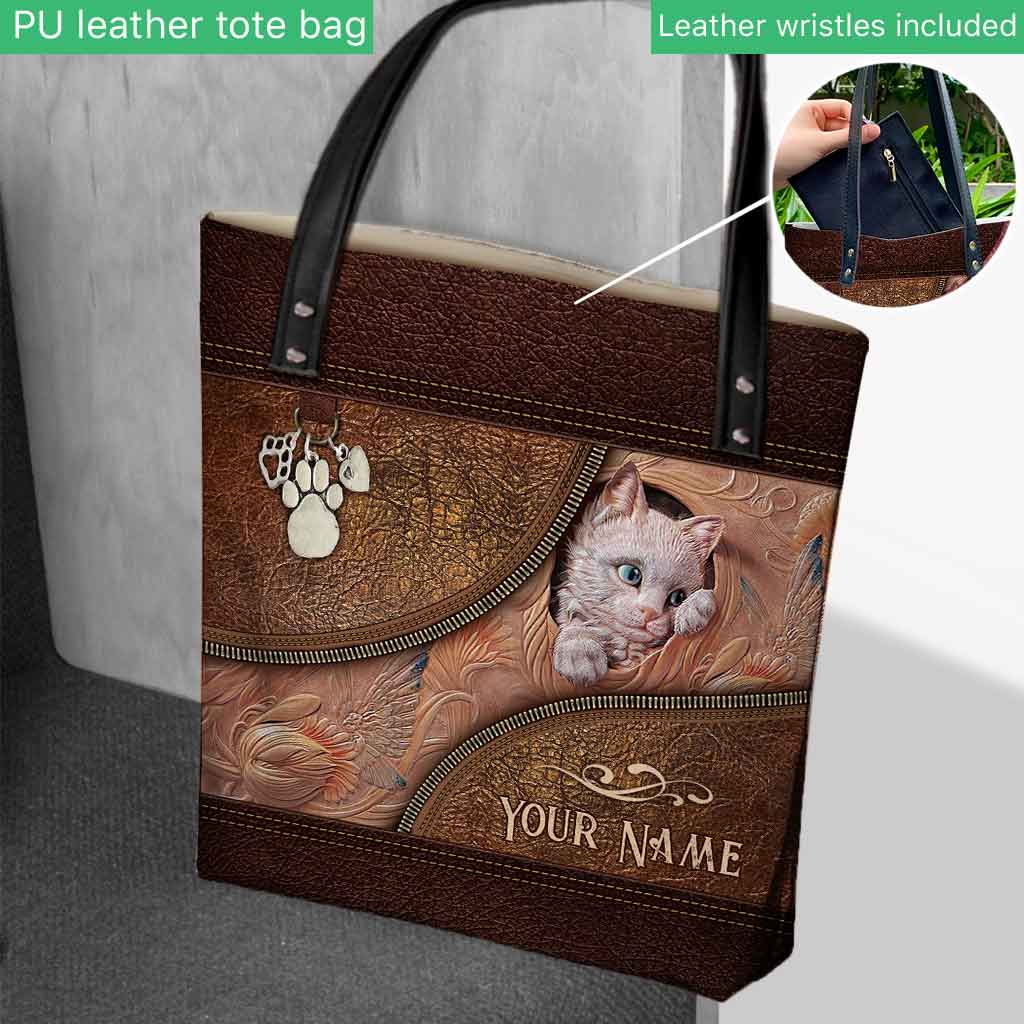 Sac fourre-tout personnalisé « J’aime les chats »
