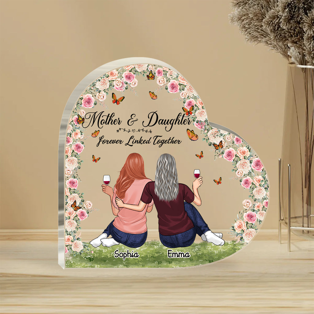 Je t'aime maman - Plaque acrylique personnalisée pour la fête des mères