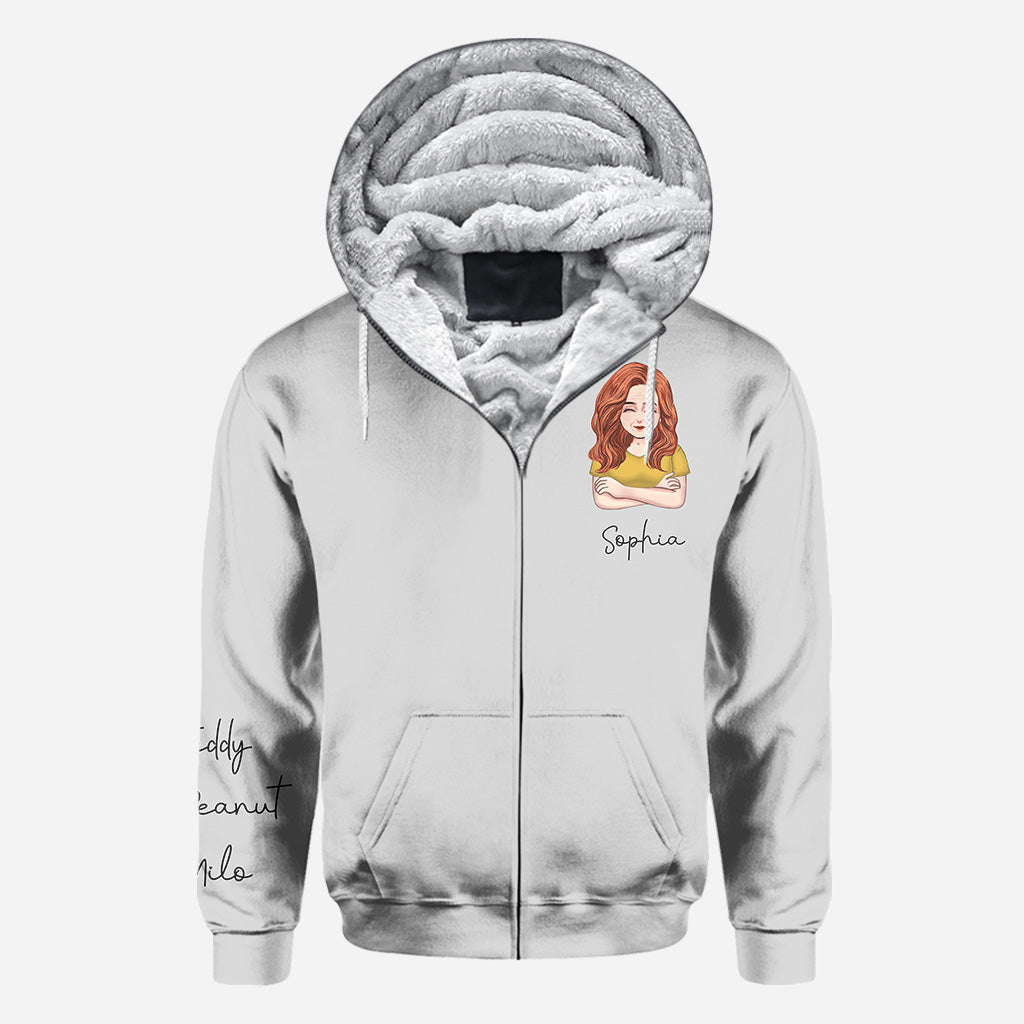 T-shirt personnalisé « Je t'aime mamie » avec un chien