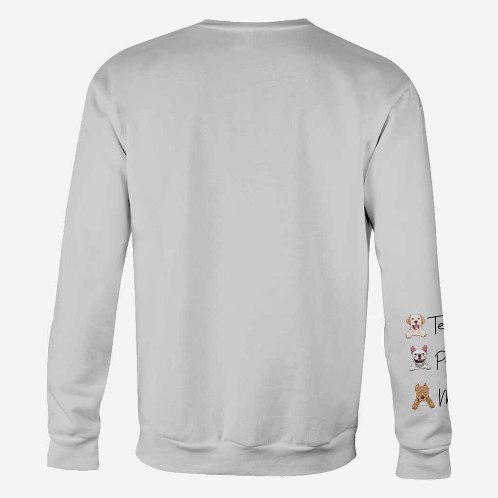 T-shirt personnalisé « Je t'aime mamie » avec un chien