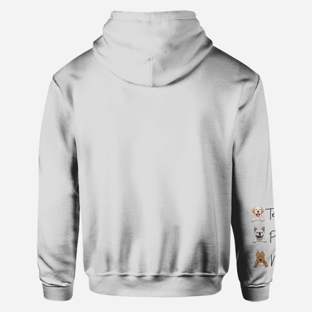 T-shirt personnalisé « Je t'aime mamie » avec un chien