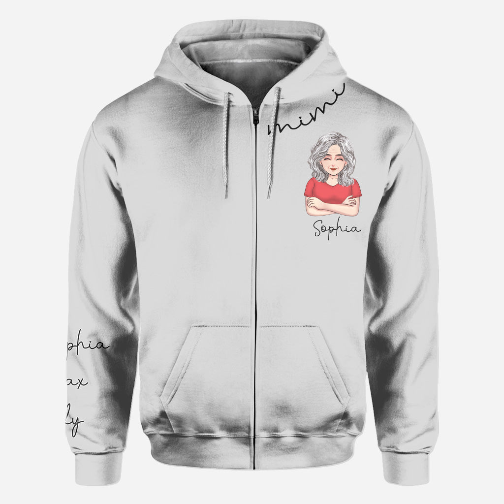 Je t'aime mamie - T-shirt et sweat à capuche personnalisés pour la fête des mères.