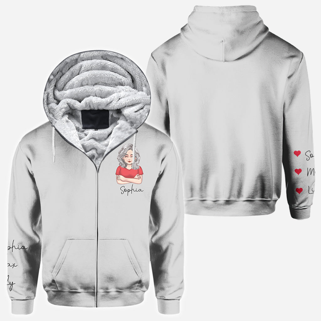 Je t'aime mamie - T-shirt et sweat à capuche personnalisés pour la fête des mères.