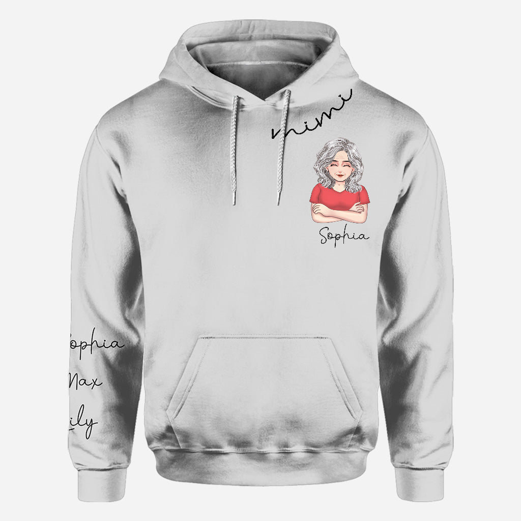 Je t'aime mamie - T-shirt et sweat à capuche personnalisés pour la fête des mères.