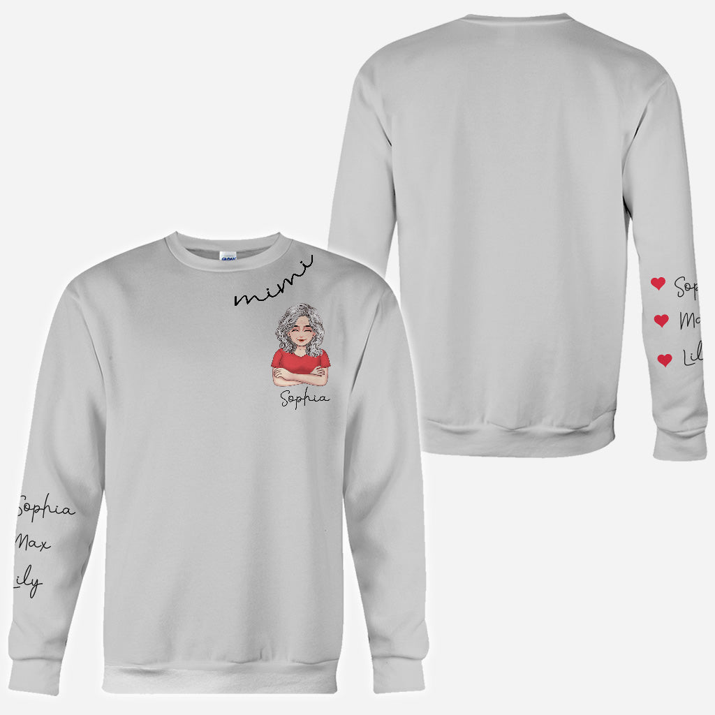 Je t'aime mamie - T-shirt et sweat à capuche personnalisés pour la fête des mères.