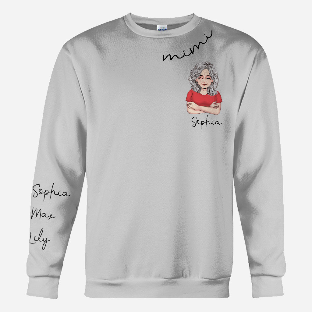 Je t'aime mamie - T-shirt et sweat à capuche personnalisés pour la fête des mères.