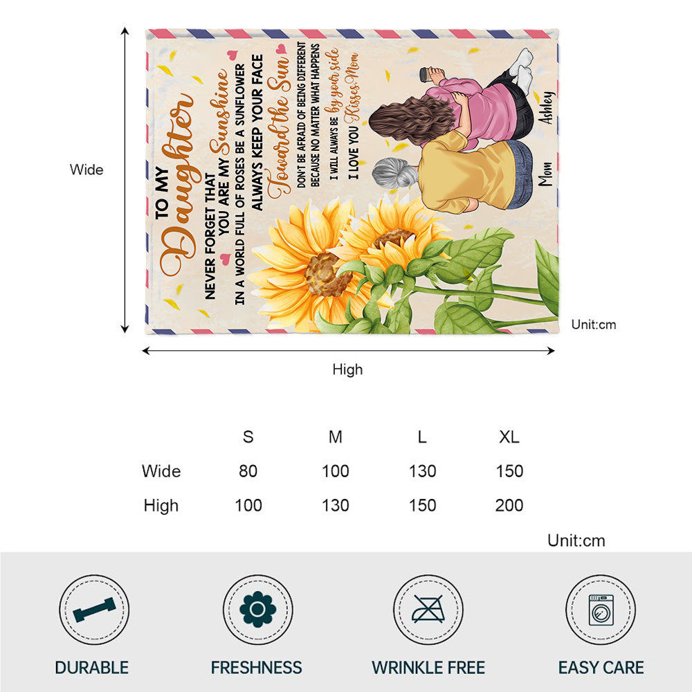 À ma fille - Couverture personnalisée pour la fête des mères