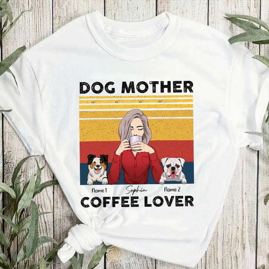 Café pour mamans de chiens - T-shirt et sweat à capuche personnalisés pour chiens