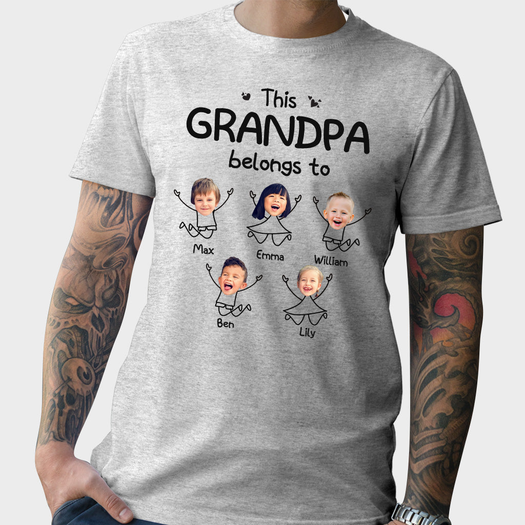 This Grandpa Belong To - Personalized Father's Day Grandpa T-shirt and Hoodie