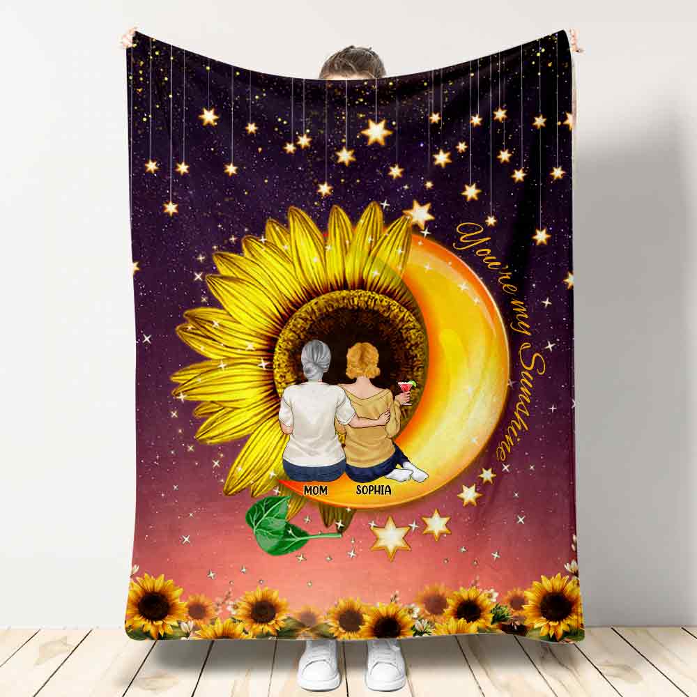 Tu es mon rayon de soleil - Couverture personnalisée pour la fête des mères