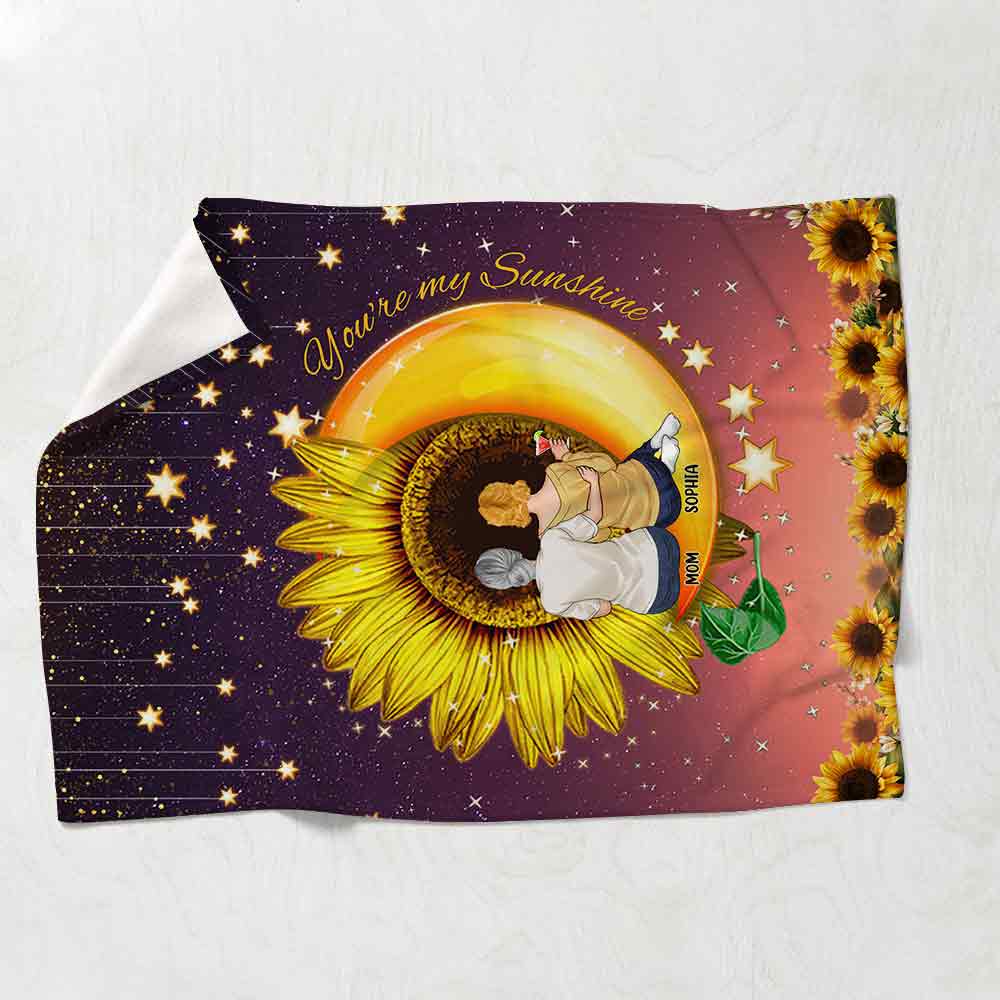 Tu es mon rayon de soleil - Couverture personnalisée pour la fête des mères