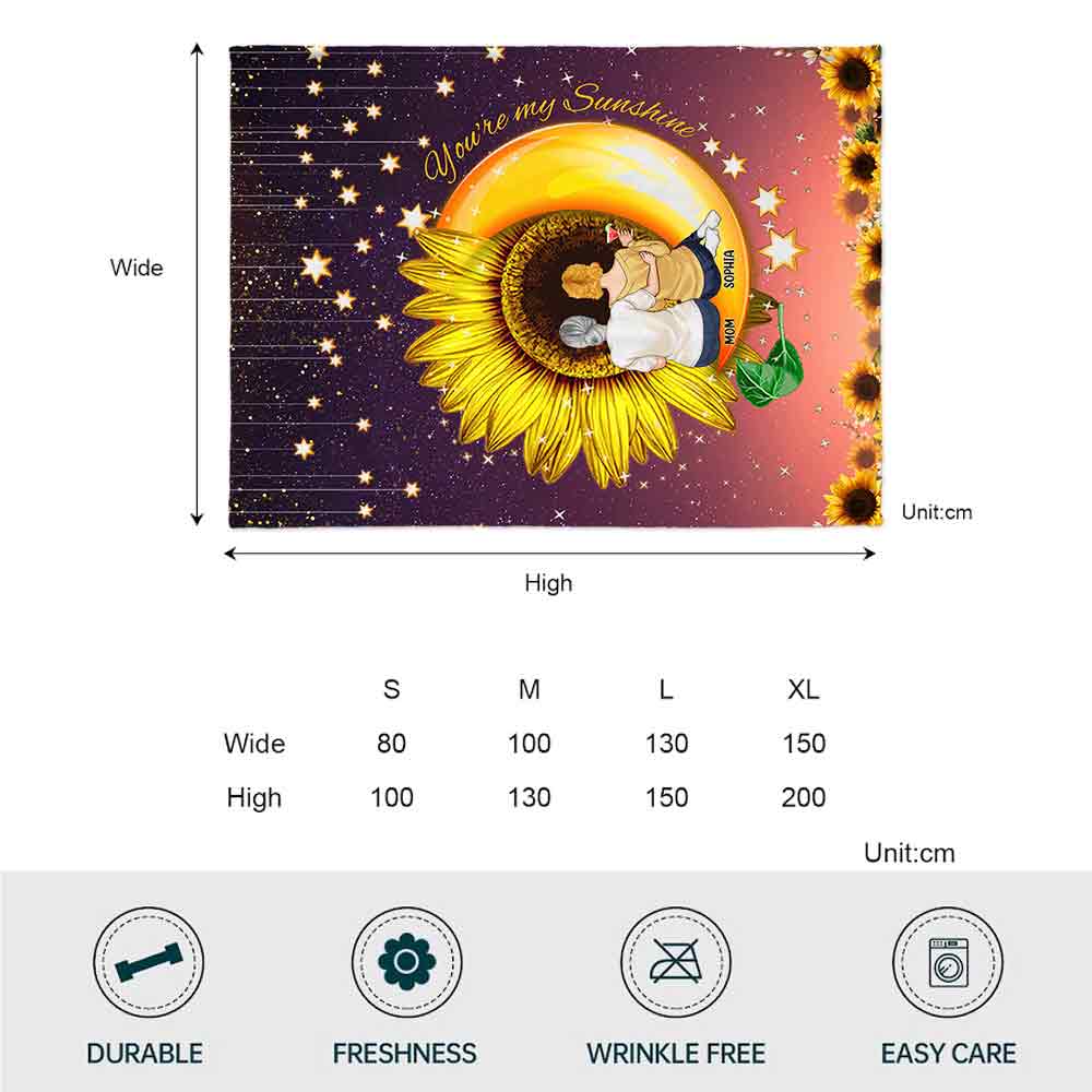 Tu es mon rayon de soleil - Couverture personnalisée pour la fête des mères