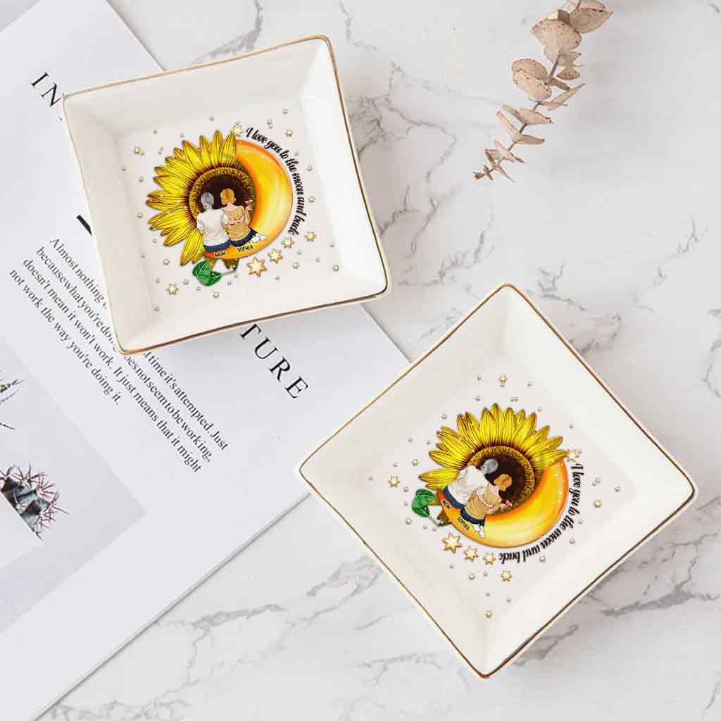 Aller et retour sur la Lune - Porte-bijoux personnalisé pour la fête des mères