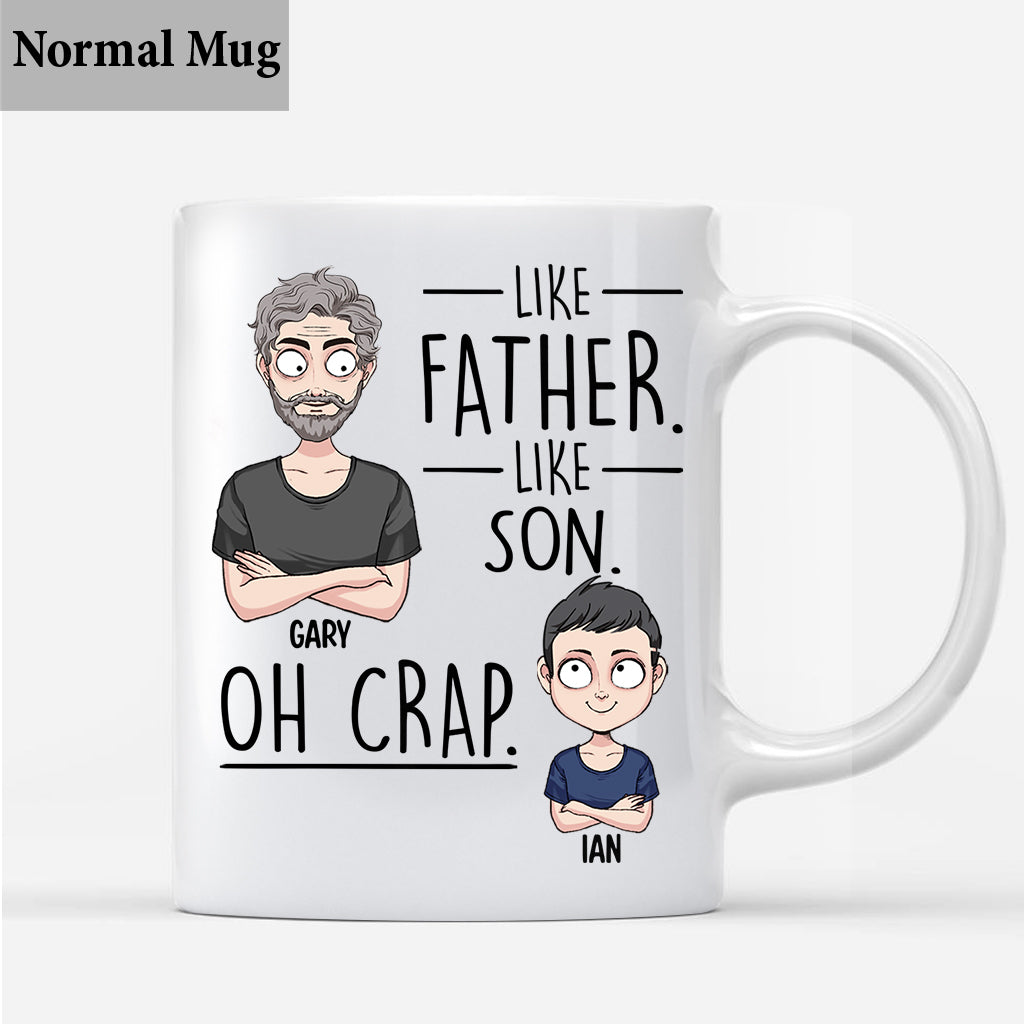 Tel père, telle fille, tel fils - Cadeau pour papa, maman, fils, fille - Mug personnalisé