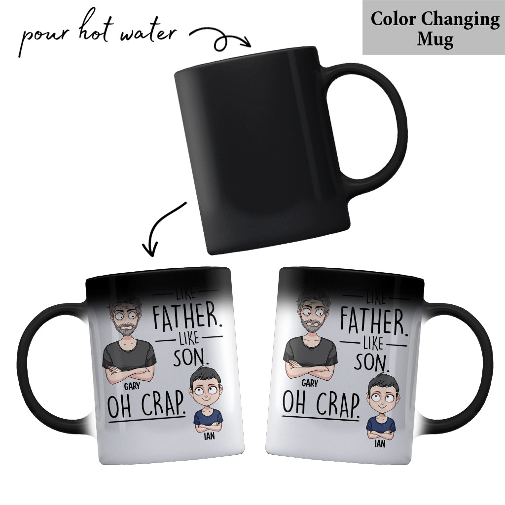 Tel père, telle fille, tel fils - Cadeau pour papa, maman, fils, fille - Mug personnalisé