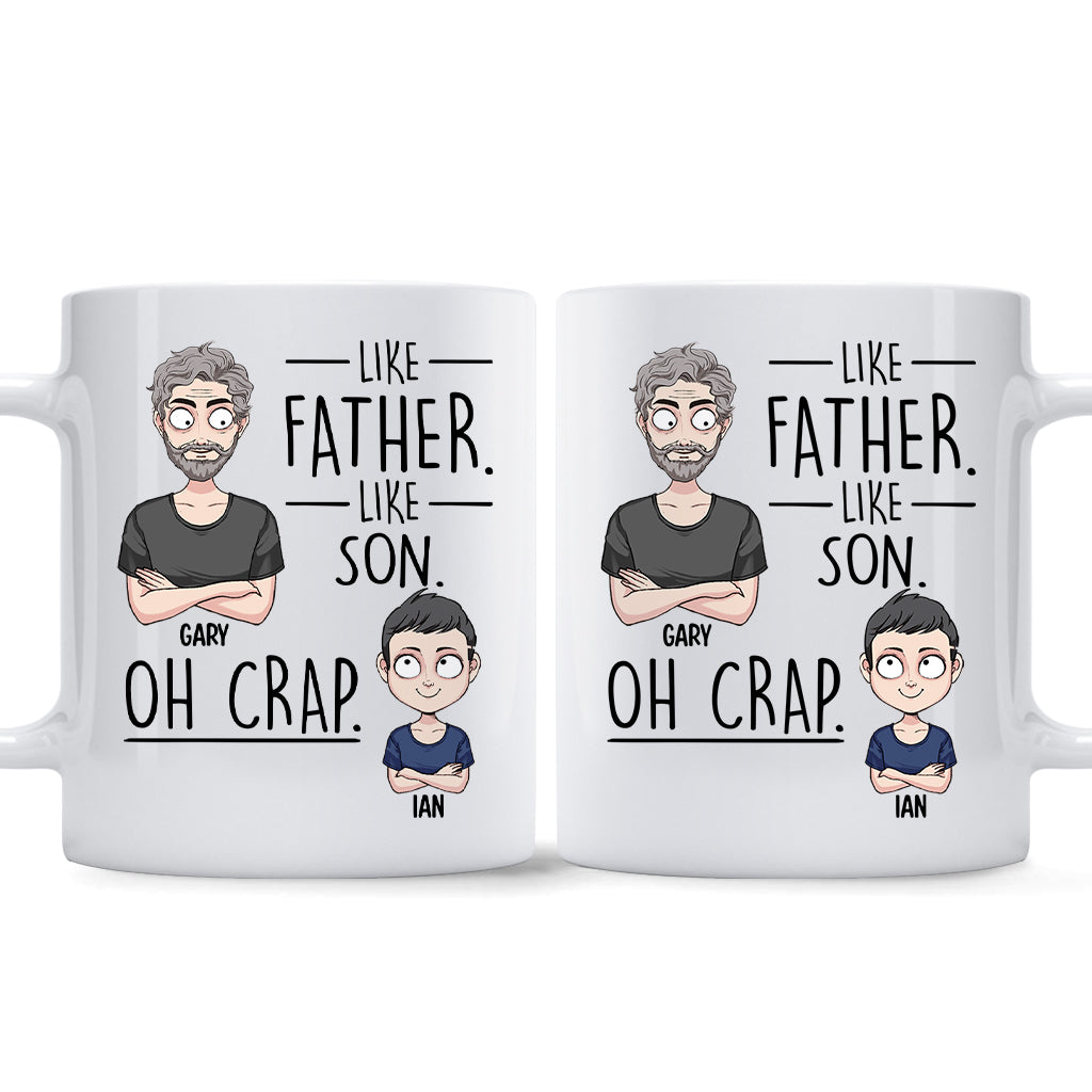 Tel père, telle fille, tel fils - Cadeau pour papa, maman, fils, fille - Mug personnalisé