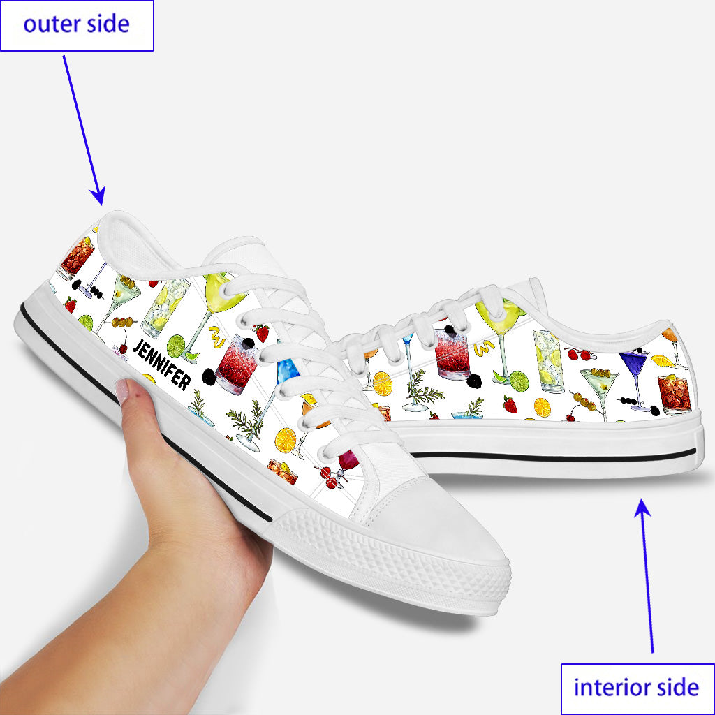 Summer Vibes - Personalized Bartender Low Top Shoes