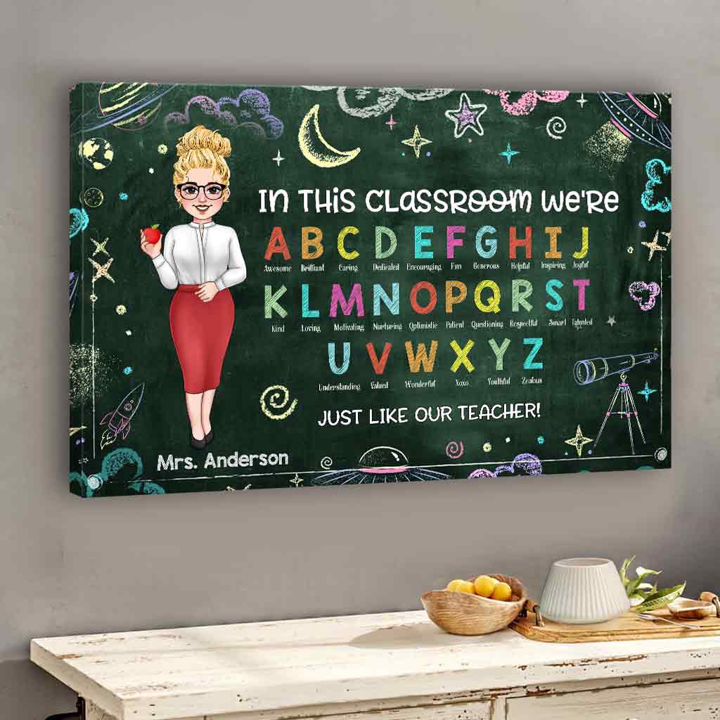 In This Classroom - Personalized Teacher Canvas and Poster