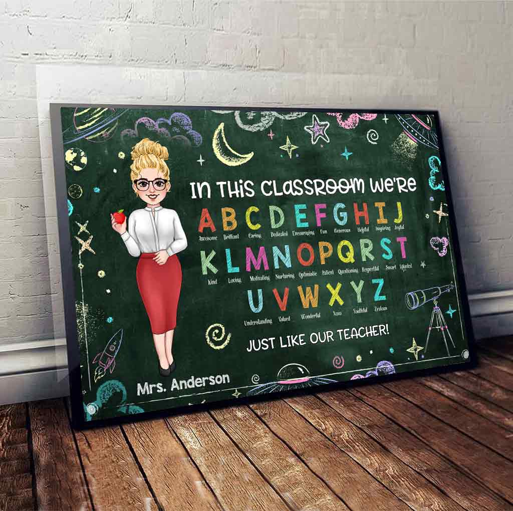 In This Classroom - Personalized Teacher Canvas and Poster