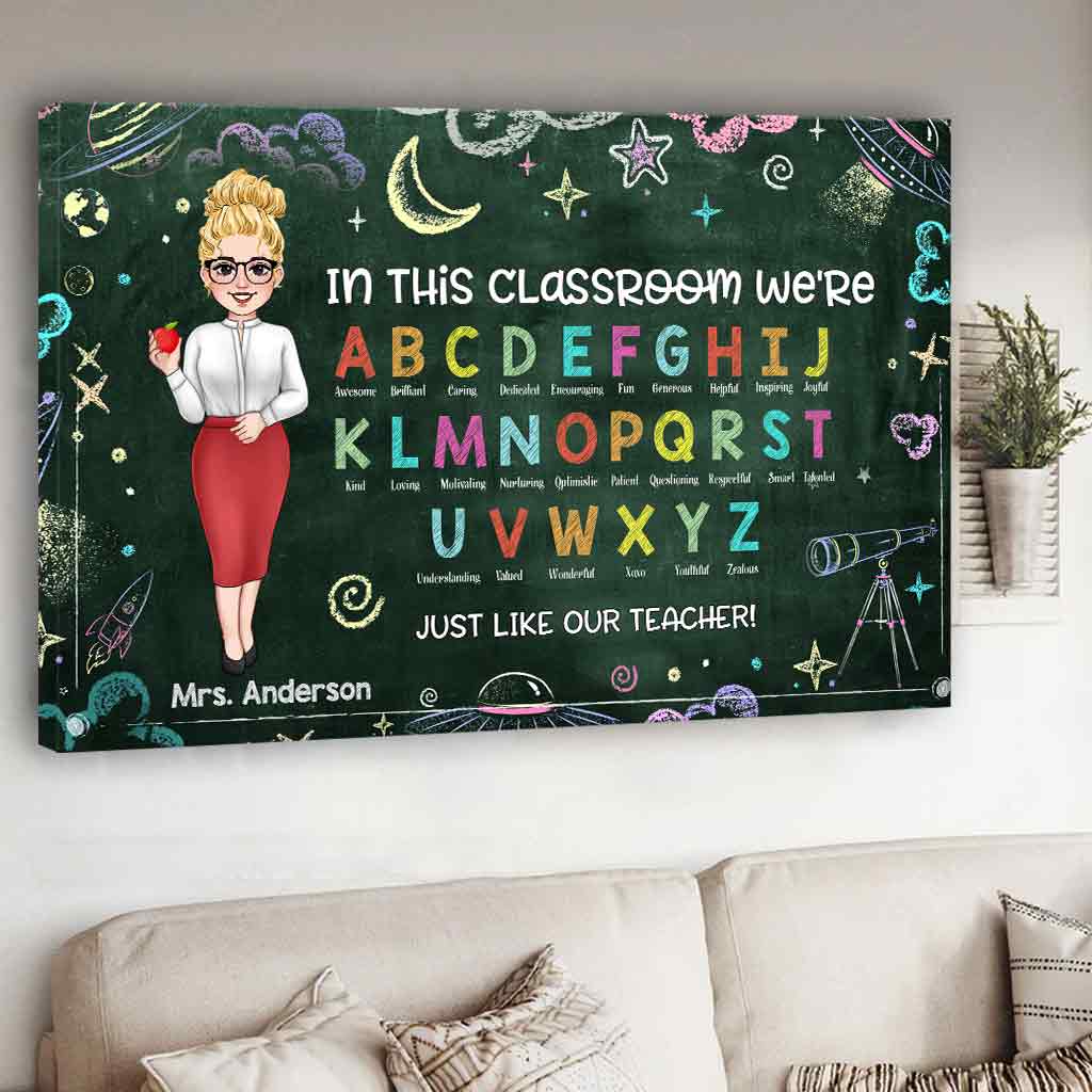 In This Classroom - Personalized Teacher Canvas and Poster