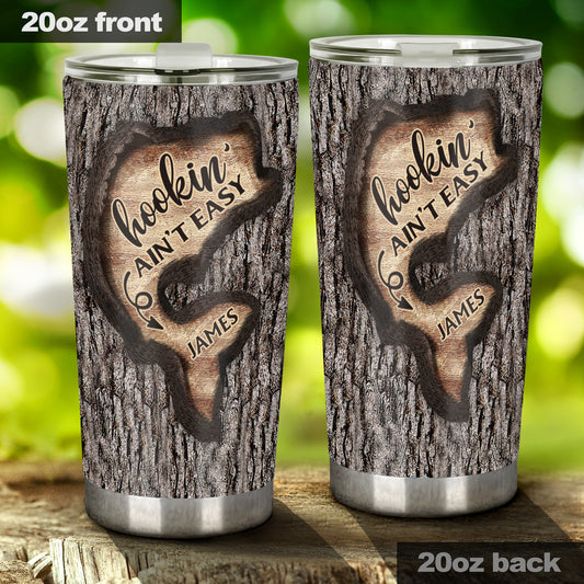 Sculpture d'arbre sur le thème de la pêche - Gobelet personnalisé sur le thème de la pêche