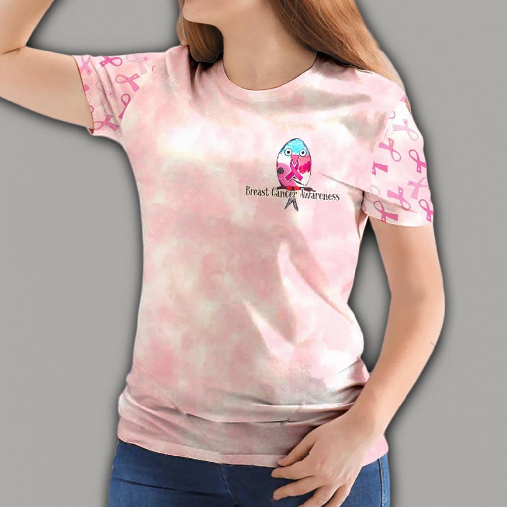 Personne ne combat seul - T-shirt et sweat à capuche de sensibilisation au cancer du sein