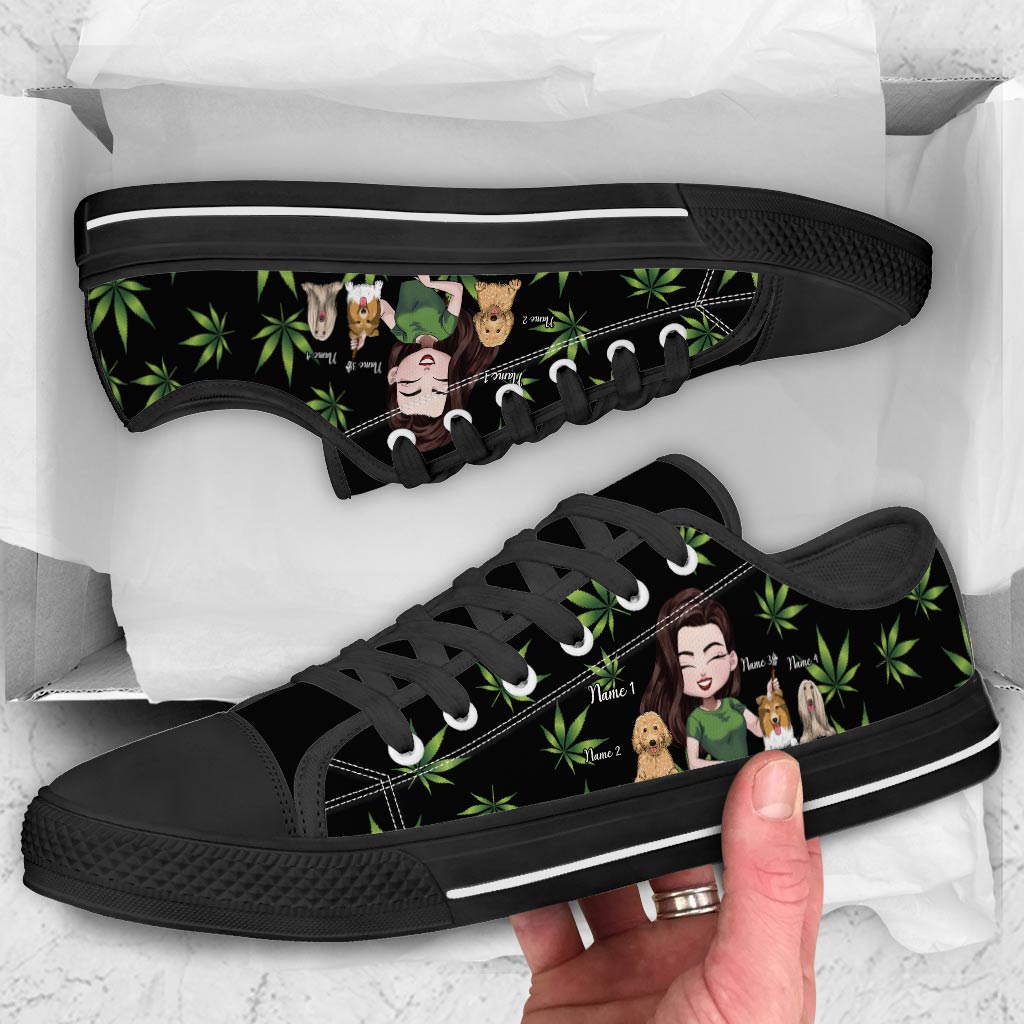 J'aime les chiens - Chaussures basses personnalisées pour chiens