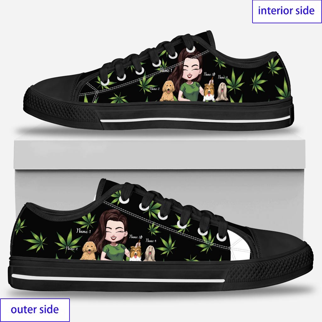J'aime les chiens - Chaussures basses personnalisées pour chiens