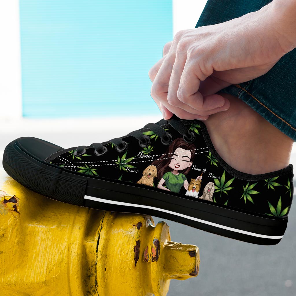 J'aime les chiens - Chaussures basses personnalisées pour chiens