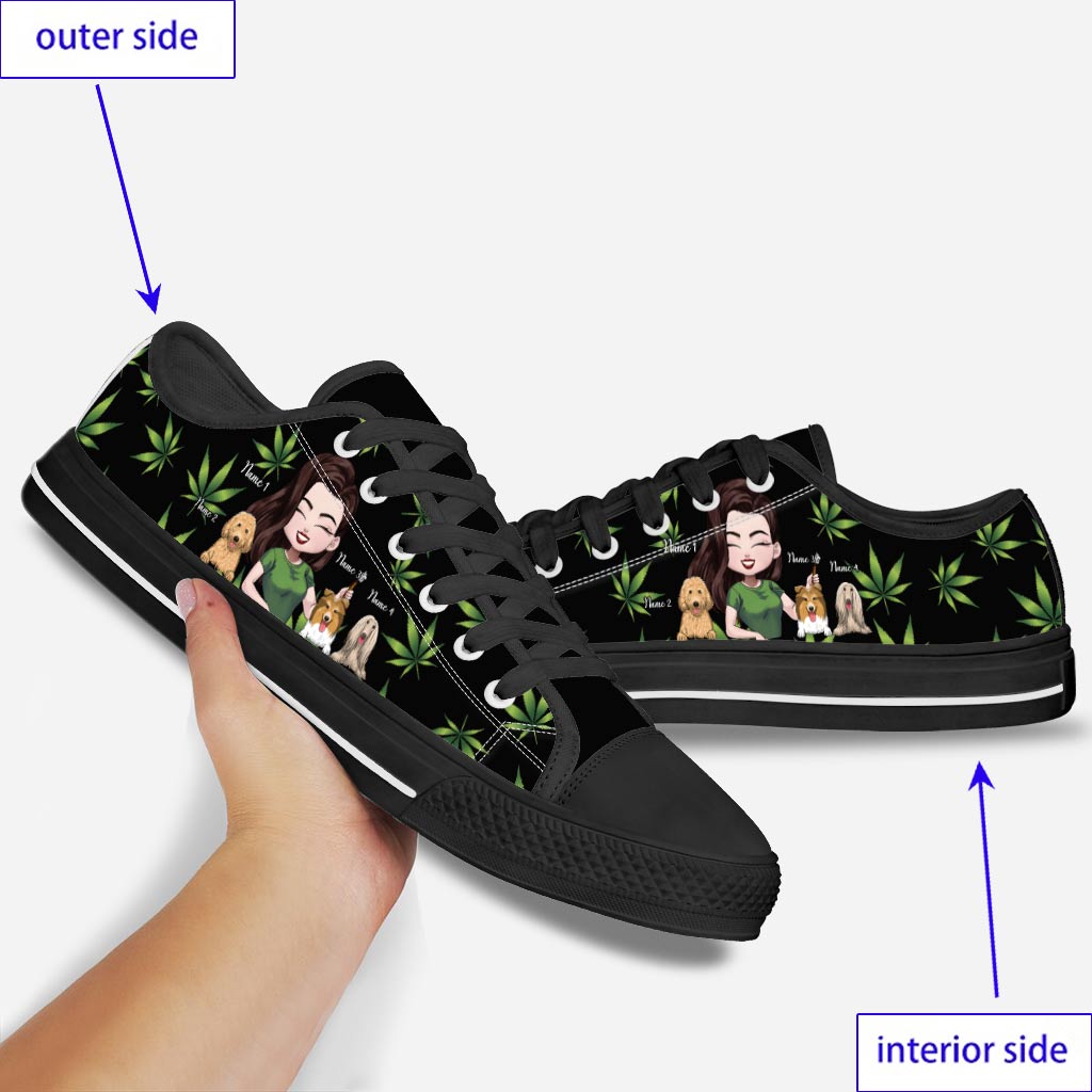 J'aime les chiens - Chaussures basses personnalisées pour chiens