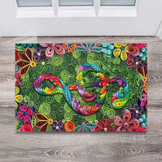 Love music - Piano 3D Pattern Print Doormat